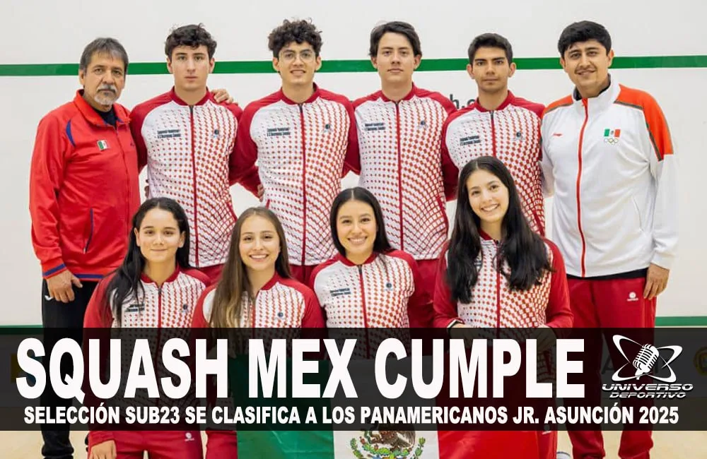 SELECCIÓN MEXICANA DE SQUASH CLASIFICA A LOS JUEGOS PANAMERICANOS 2025