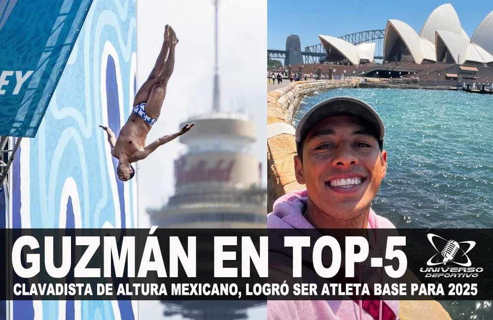 GUZMÁN ES 4TO. LUGAR MUNDIAL EN CLAVADOS DE ALTURA