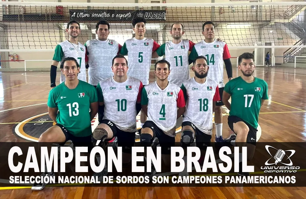 ORGULLO MEXICANO, ES LA SELECCIÓN TRICOLOR DE SORDOS EN VOLEIBOL